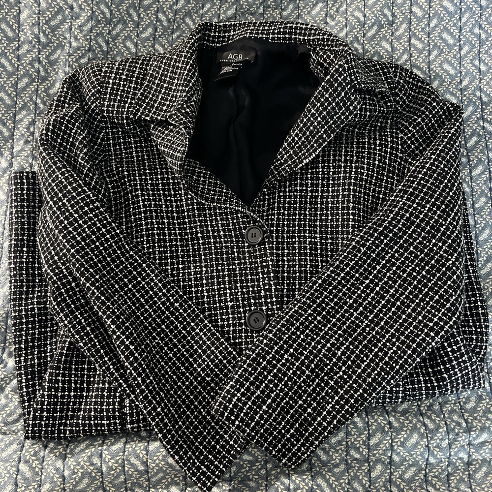 AGB Black And White Coat